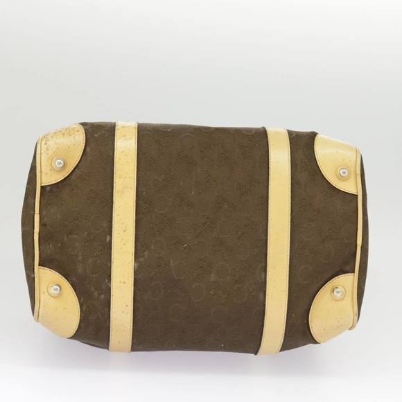 CELINE C saluki Hand Bag Canvas Brown Auth 99417 - Picture 5 of 16